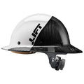 HDF50C-19WC DAX Carbon Fiber Full Brim 50-50 (White/Black)  ANSI-C, TYPE 1