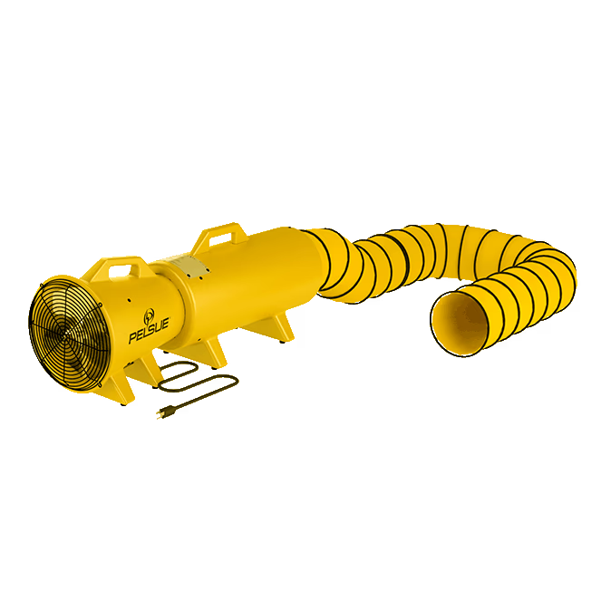 Thermoplastic Axial Blower with Canister